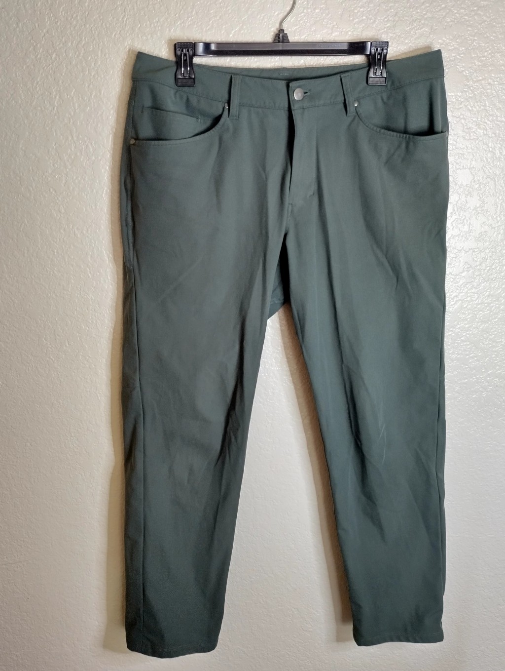 Lululemon Men's Abc Slim-Fit 5-Pocket Pant Green Sz 33